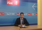 Luis Tudanca, diputado nacional, en la sede del PSOE en Burgos.