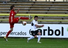 Xavi Moré durante el partido ante el Sporting de Gijón B. Foto. Jarcha.