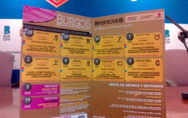 Cartel de la Feria Taurina de Burgos
