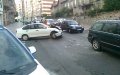 Imagen del accidente en la calle San Francisco.