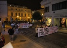 Los manifestantes se han mostrado en contra del proyecto de remodelación del coso taurino.