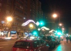 Avenida del Cid iluminada anoche. 