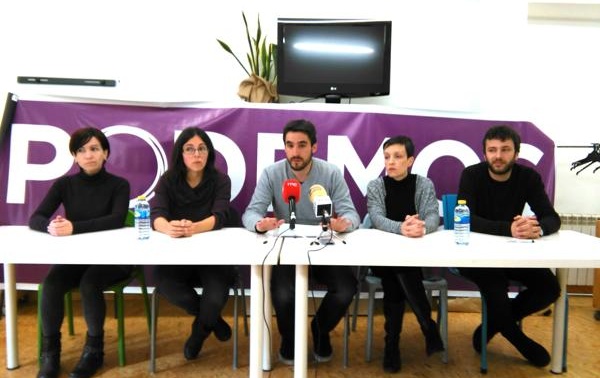 Varios candidatos de Podemos Castilla y León por la provincia de Burgos.