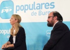 Cayetana Álvarez de Toledo ha estado en la sede del Partido Popular junto a Máximo López