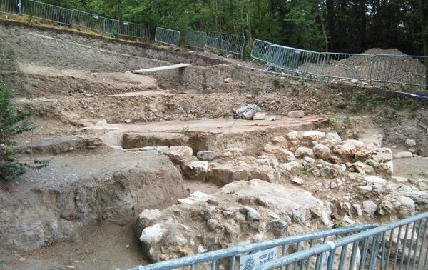 Imagen de las excavaciones de la iglesia de San Román.