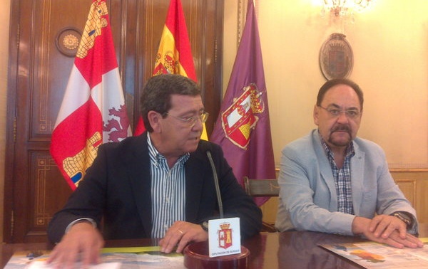 César Rico con Ángel Guerra, responsable de SODEBUR.