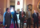 Una representación de Cronistas de España se reunió con el alcalde. 