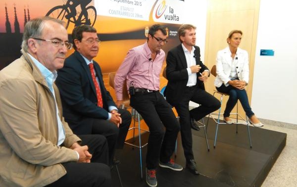 Imagen de la presentación de la etapa que se disputará en Burgos.
